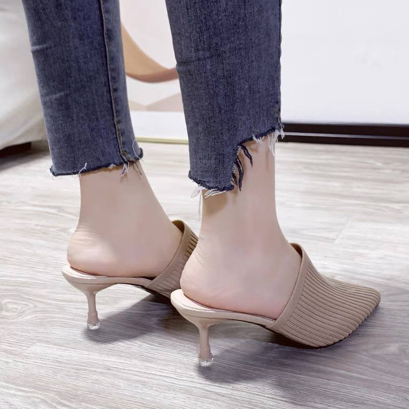 0067 High Heels Import Sandals Hak Rajut Sendal Pesta Wanita