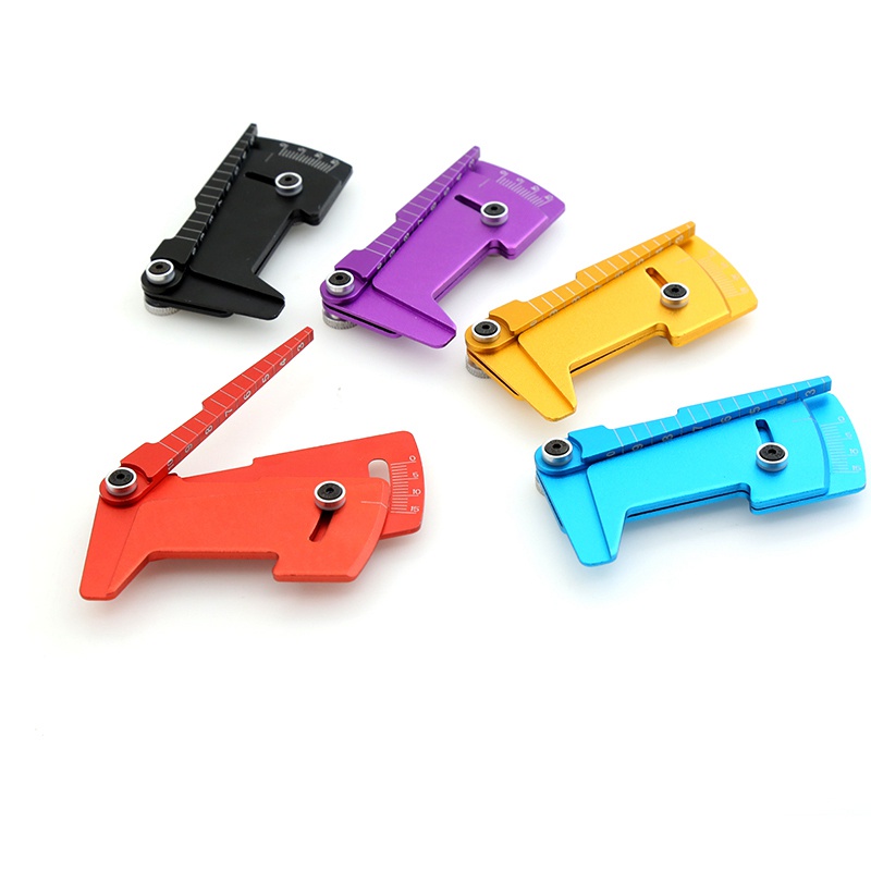 1 Pcs Metal Camber Gauge&amp;Ride Height Gauge Tool/Ruler for Adjusting Height and Wheel Rim Camber RC el Car HSP,Purple