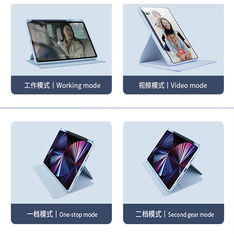 Untuk Xiaomi Pad 5 Pro 5G (2021) 11.0&quot; Mi Pad5 21051182Jam Tangan G Fashion360° Rotating Flip Stand Full Cover Casing Casing High End Casing Pelindung Tablet Akrilik Bening