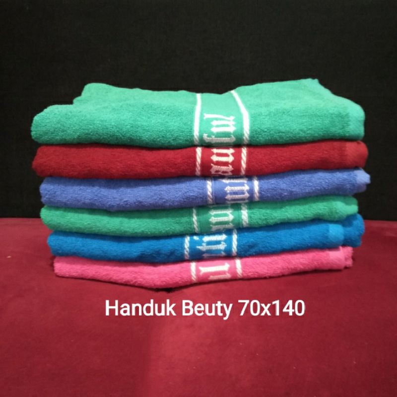 Handuk dewasa merk beuty / Handuk mandi dewasa 70x140