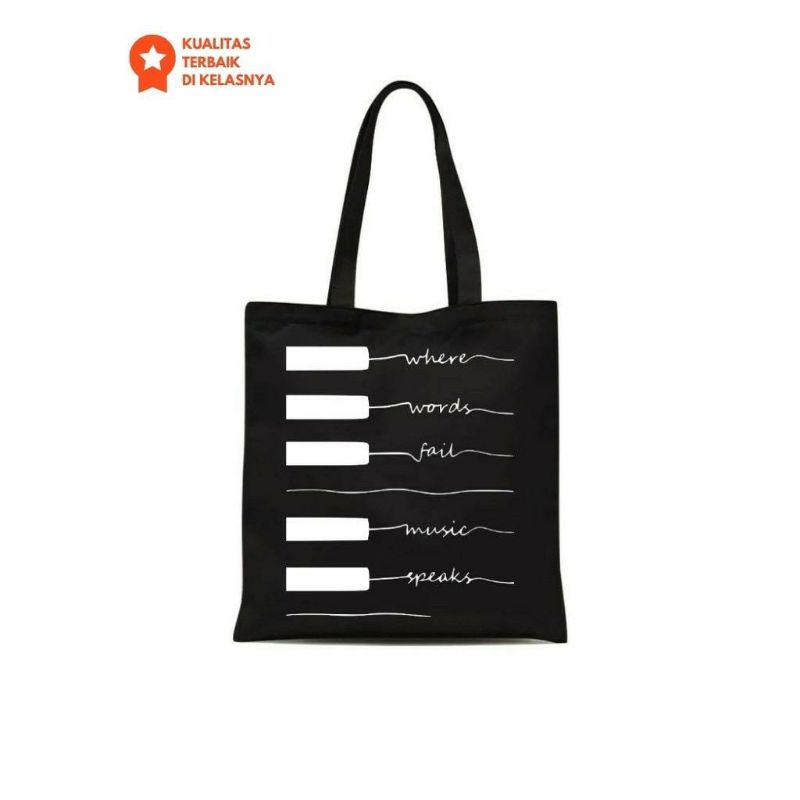 Arifirn Musik - Tas Tote Bag Wanita (Pakai Resleting)