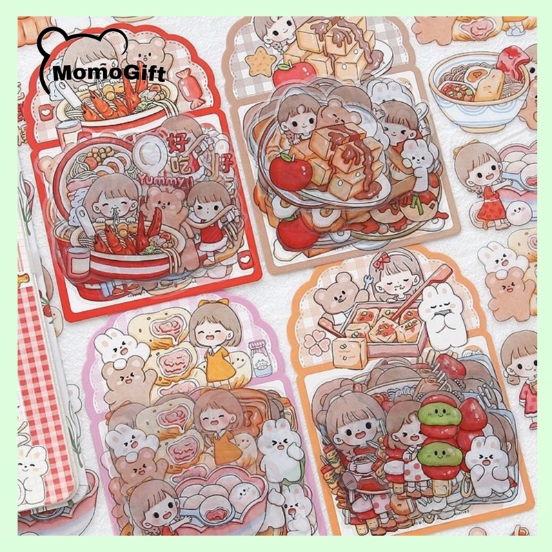 

Sticker Pack Abu Eat Eat Granules Food isi 28 Pcs TLD47