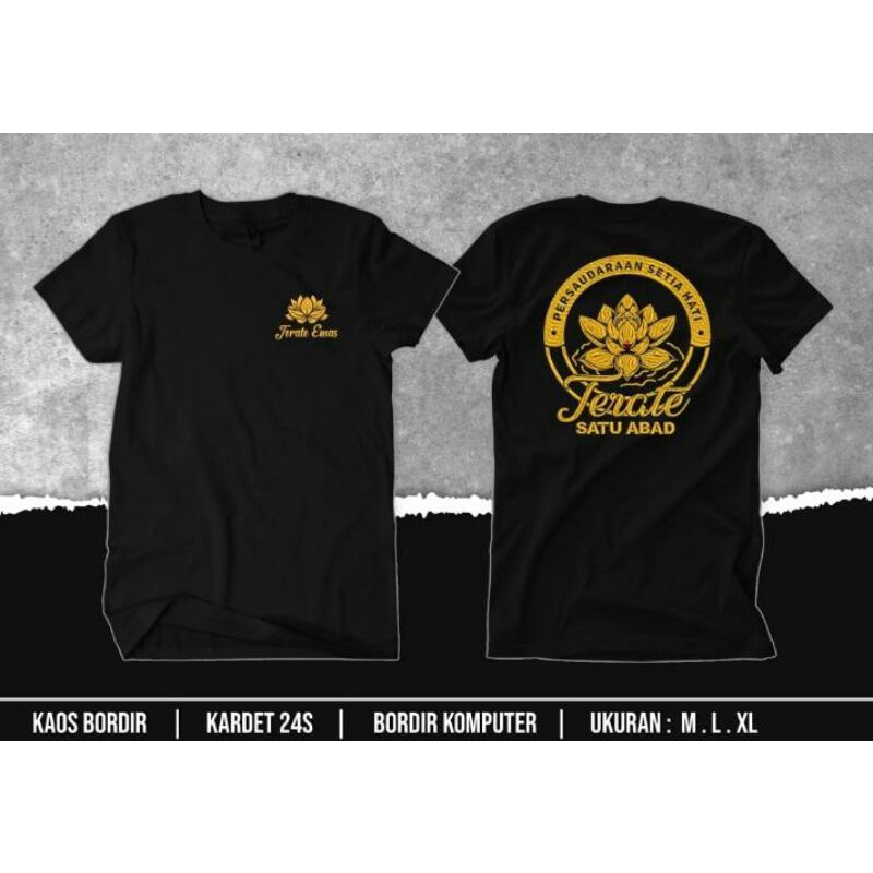 kaos PSHT Bordir Terate Emas