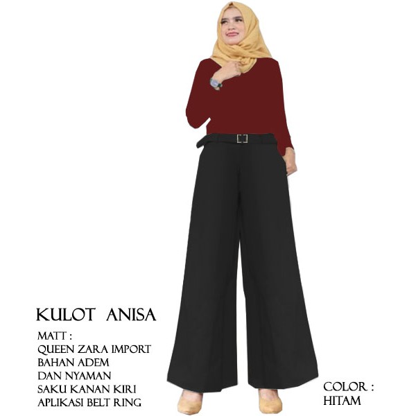 Kulot Anisa - Logo Smile (LS) - Ukuran XL-XXL - Queen Zara Import