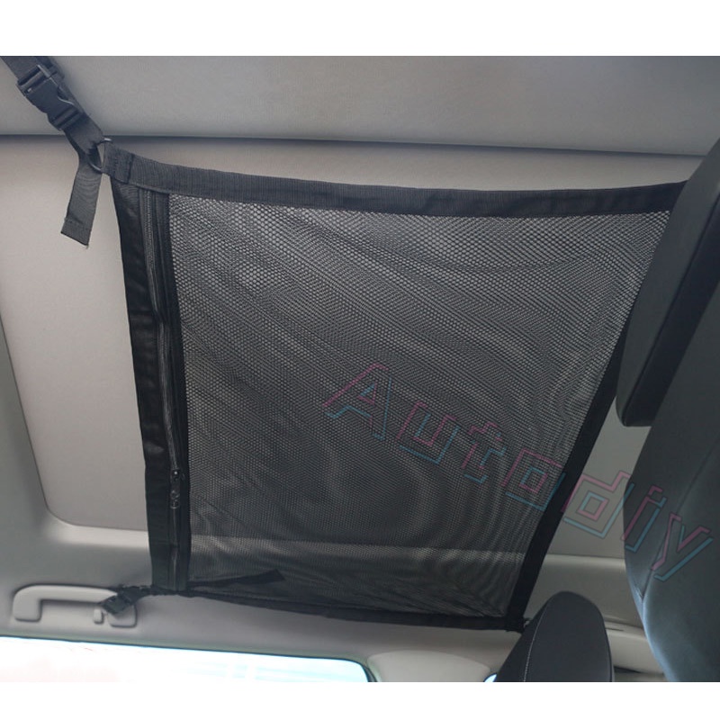 Tas Jaring Mesh Breathable Penyimpanan Barang Untuk Interior Mobil SUV Universal