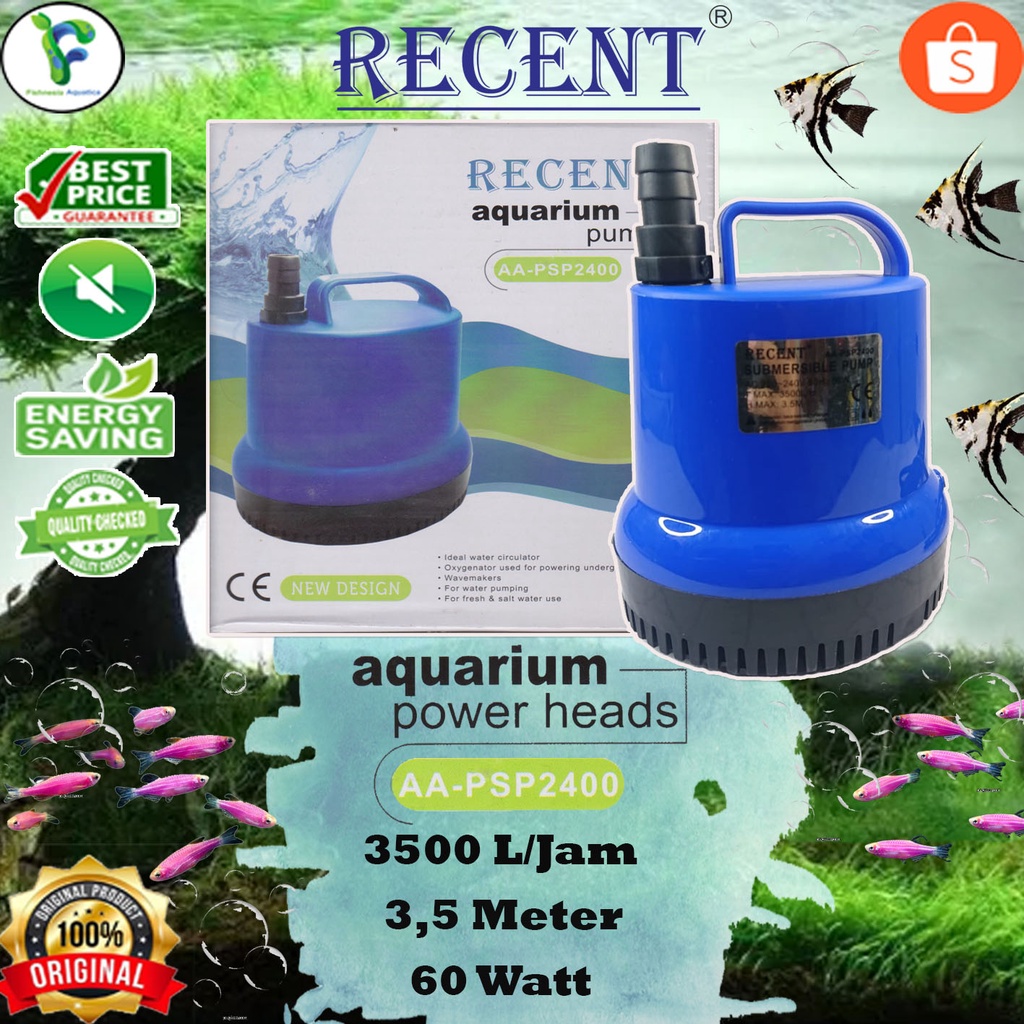 Recent AA-PSP2400 - Mesin Pompa Aquarium/Aquarium Power Heads 60W