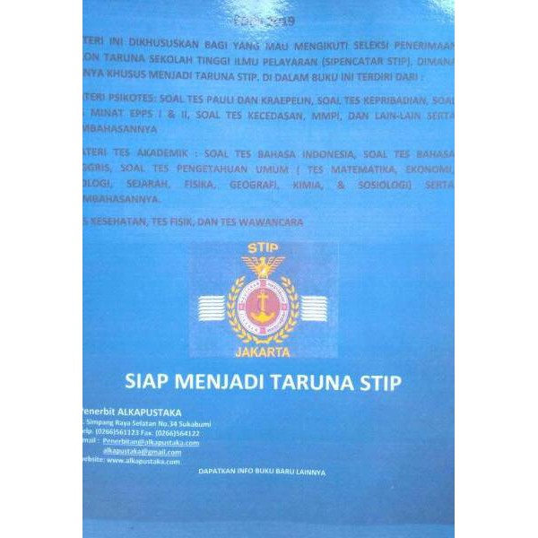 Terpercaya Buku Panduan Masuk Stip Pelayaran 2019 Sipencatar Stip Be7 Shopee Indonesia