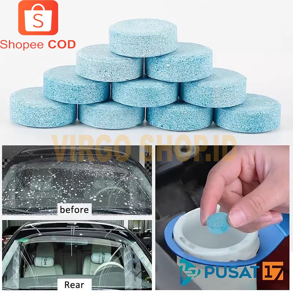 Sabun Pembersih Kaca Mobil Wiper Fluid Tablet Pembersih Glass Cleaner / Sabun / Pembersih Kaca / Pembersih Kaca Mobil / Alat Pembersih Kaca / Cling Pembersih Kaca / Wiper Pembersih Kaca / Sabun Pembersih