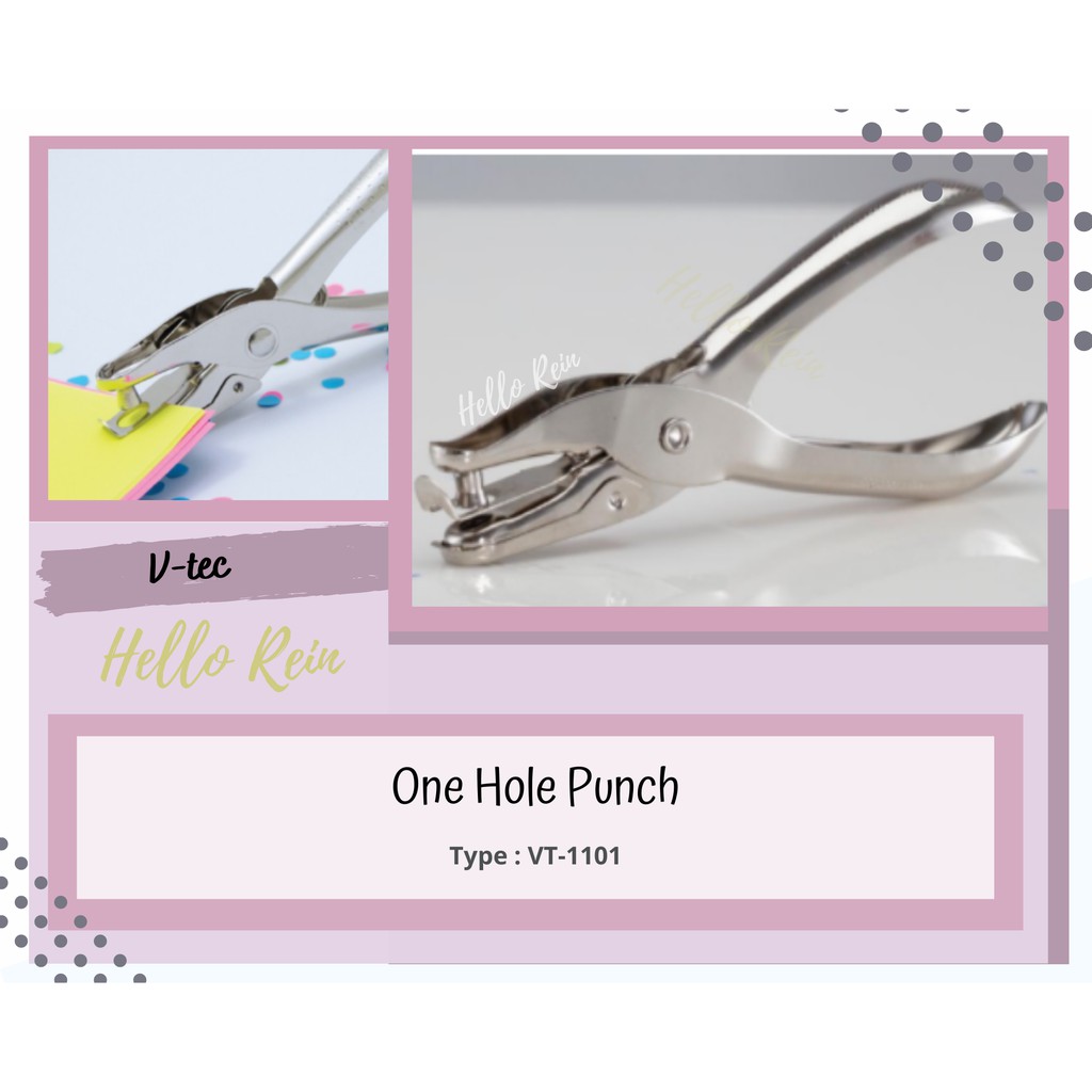 

Pembolong Kertas 1 lobang - Pelubang Kertas - One hole punch