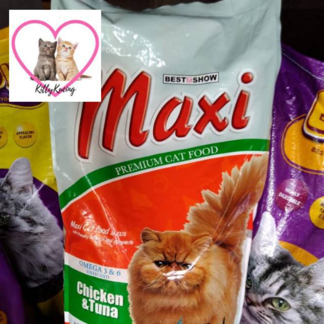 Makanan Kucing MAXI Chicken &amp; Tuna 20KG