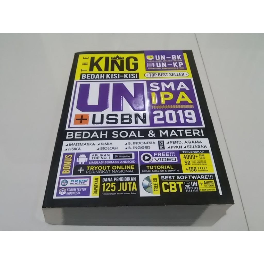 Buku Un Sma 2019 The King Bedah Kisi Kisi Un Usbn Sma Ipa 2019