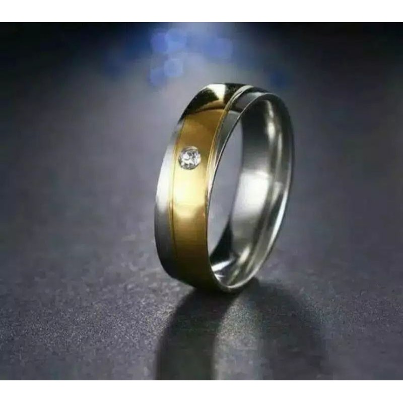 CINCIN TITANIUM SELENDANG KOMBINASI DEMEN CINCIN PRIA-WANITA