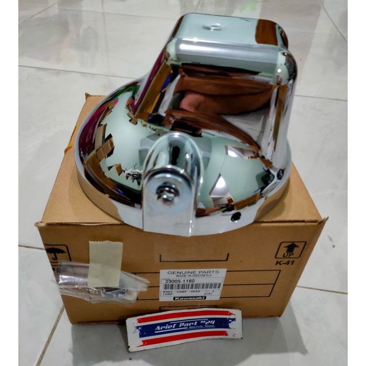 batok belakang ninja ss batok totok headlamp batok lampu cover lampu ninja ss crom original