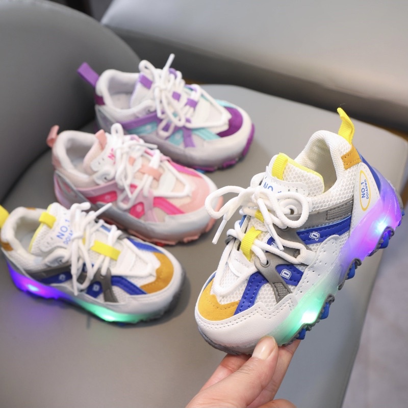 babyfit DONALSON N16R sepatu lampu anak sneakers shoes import gs-m16r