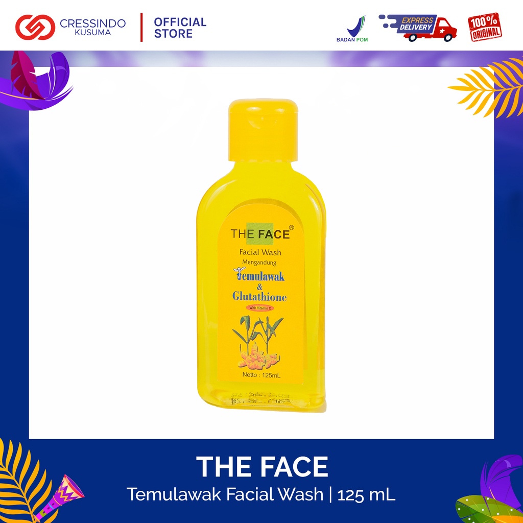 THE FACE Temulawak Facial Wash with Glutathione 125ml