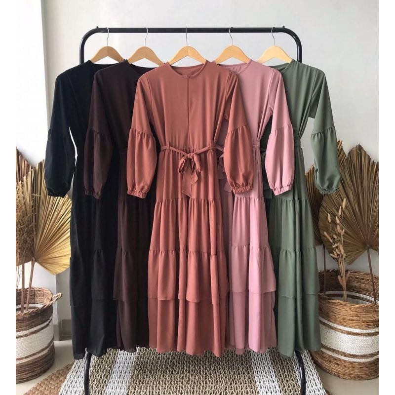 Belani Maxi Gamis Polos Remaja Dress Muslim Wanita Terlaris
