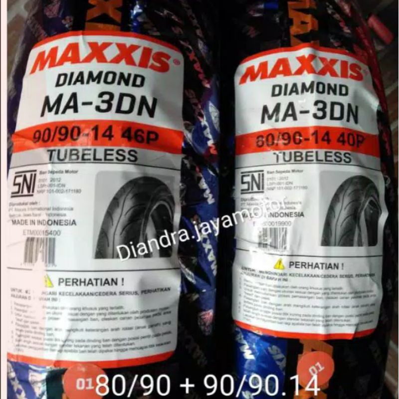 BAN MAXXIS 80/90 90/90 RING 14