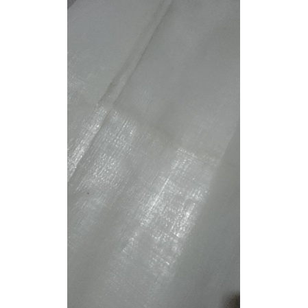 Terpal plastik putih putih A12 tebal ukuran 1x12meter