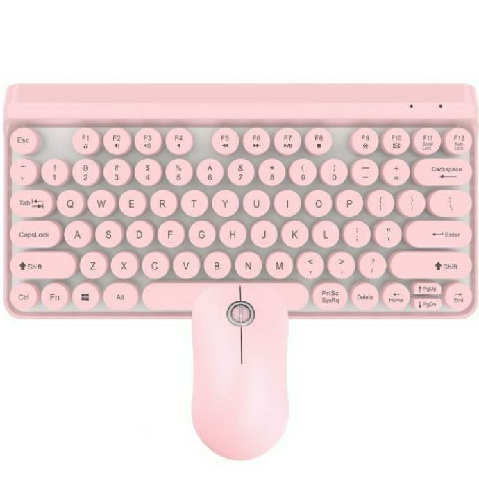 Retro Mini Keyboard + Mouse Combo Wireless