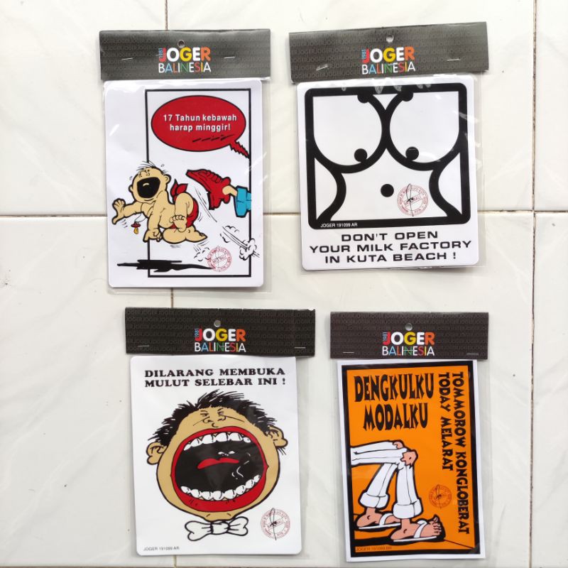 Sticker/ Hiasan Tempel Joger Asli