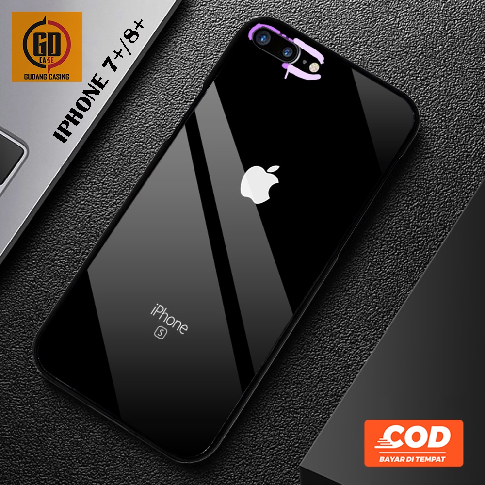 Case iPhone 7+, 8+ Terbaru - Gudang Casing [ Logo iPhone ] iPhone 7+, 8+ - Case Hp - Casing Hp - Sof