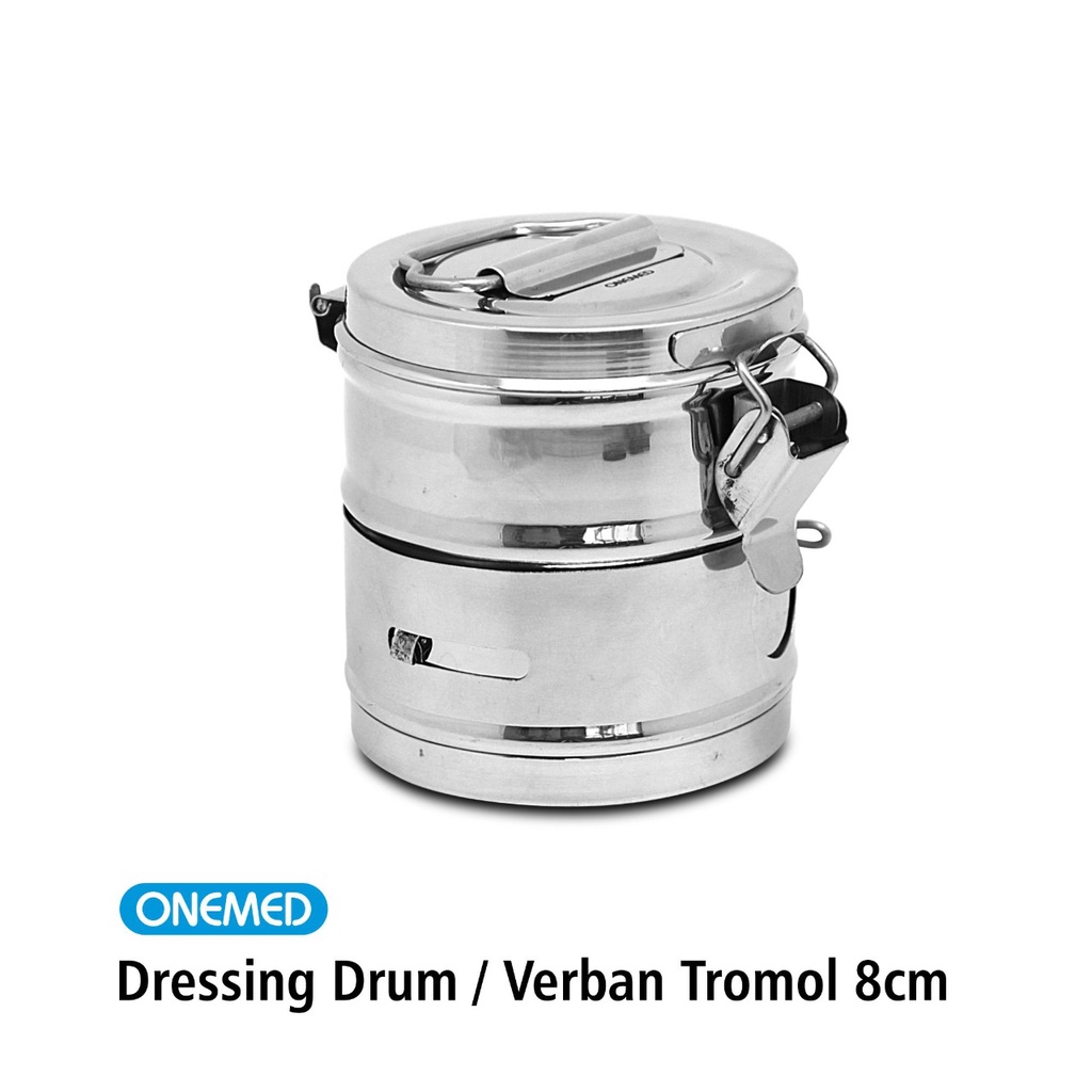 Verban Tromol Onemed Stainless Steel 8cm OJ