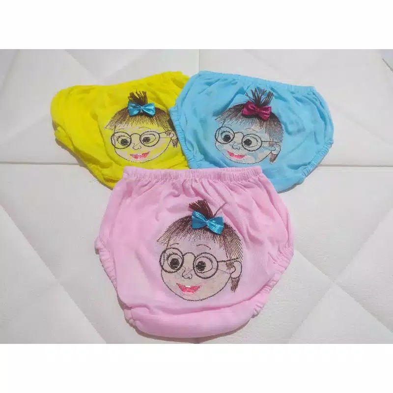 SS - 6 Pcs CD Anak TK Kuncir Lucu Silver / Celana Dalam Anak PAUD / Celana Dalam Lucu