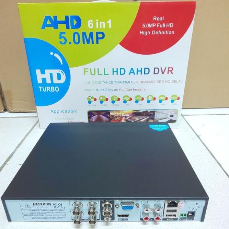 DVR CCTV 4 CHANNEL 5MP 2560P 1 SLOT HARDDISK SMART ULTRA HD 4k 6 IN 1