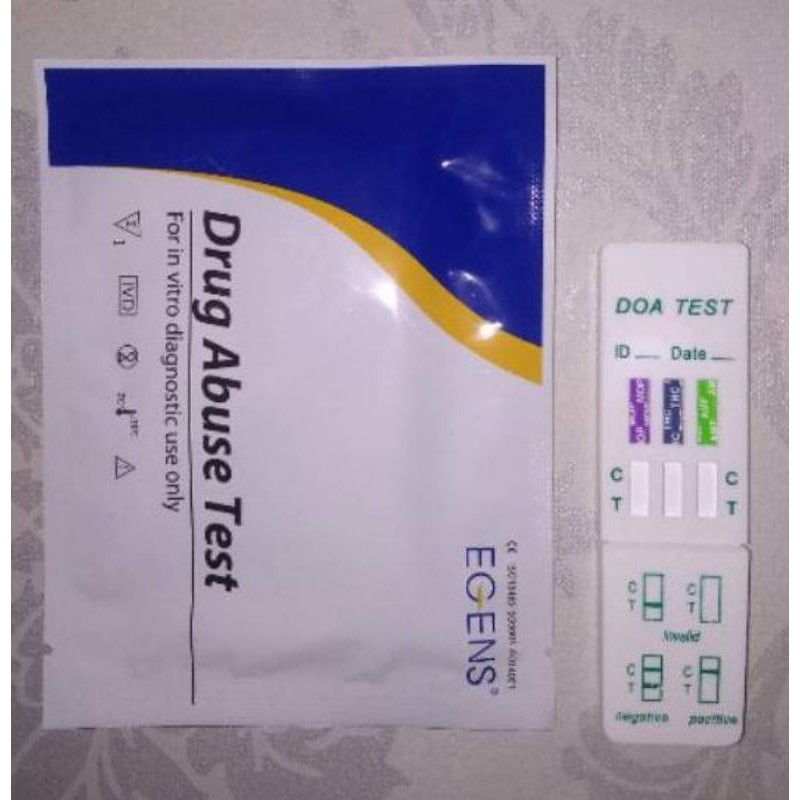 Strip Rapid Tes Narkoba Original Egens 3 Parameter l Drug Abuse Test Egens Diagnostic