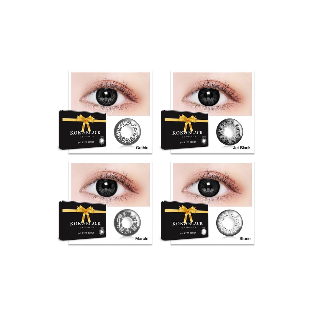 Softlens Terbaru X2 by EXOTICON BIG EYES Koko Black