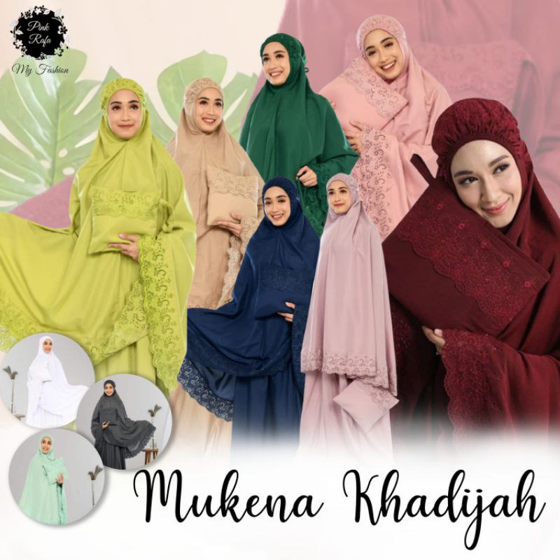 mukena dewasa siti khadijah size jumbo katun mikro by pink rafa