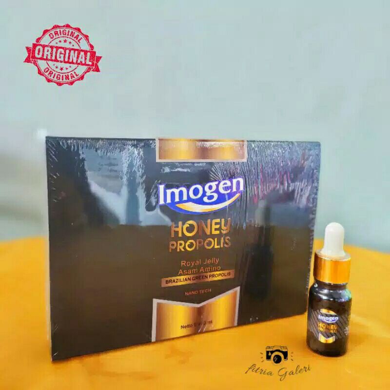 IMOGEN PROPOLIS (HONEY PROPOLIS) DIJAMIN ORIGINAL 1 box isi 5 botol