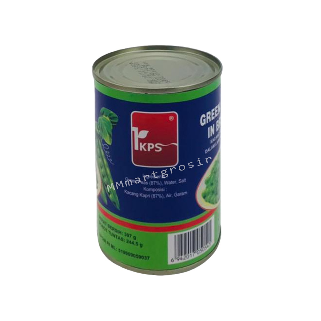 IKPS Green Peas In Brine / Kacang Polong / Kacang Polong Kaleng / 397g