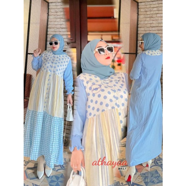 MAXY DRESS BLUE ORIGINAL ATHAYA DAILY