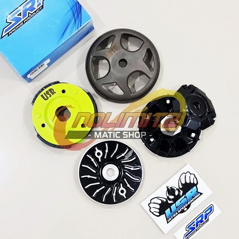 Paket CVT Pulley Mangkok Kampas SRP Ultra Speed Racing Vario 125 150