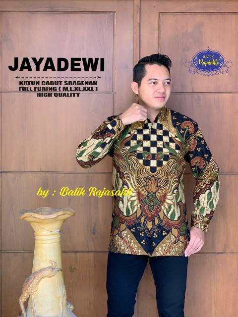 Batik Pria JAYA Asli Katun Halus Sragenan Full Furing Murah