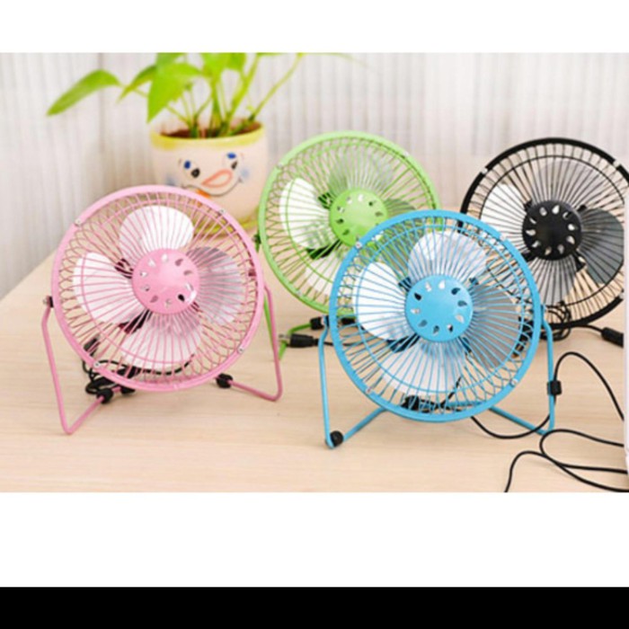 KIPAS ANGIN BODY BESI USB MINI PORTABLE FAN - WARNA ACAK