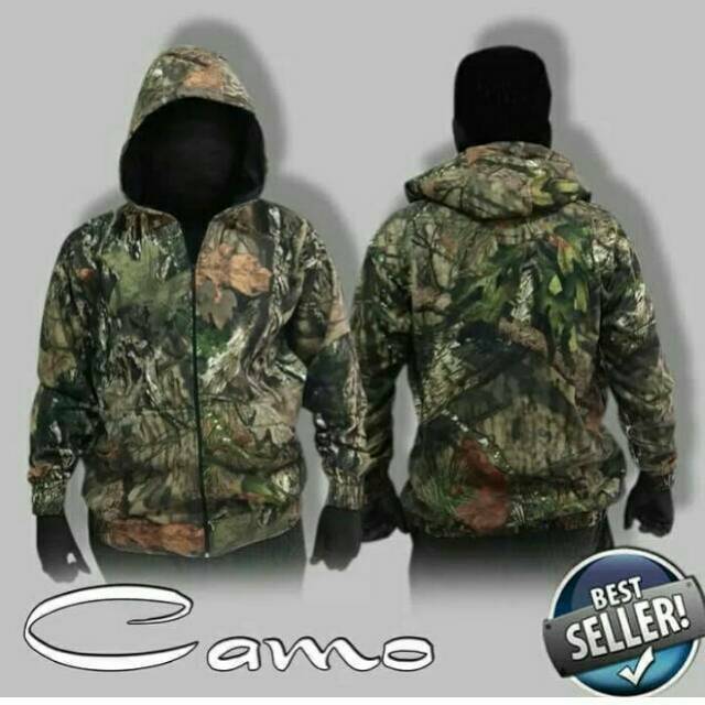 SWEATER HOODIE CAMO HUNTING BERKUALITAS