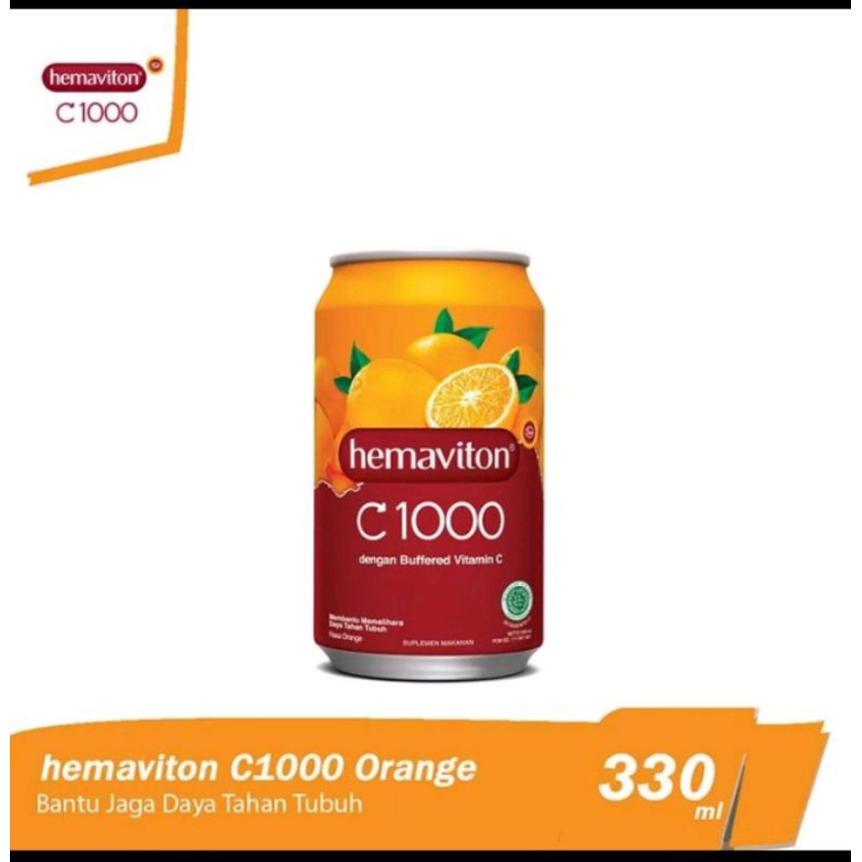 

HEMAVITON C1000 Orange 330 ML/ HEMAVITON C1000 Less Sugar 330 Ml/ HEMAVITON C-1000 KALENG 330 ML