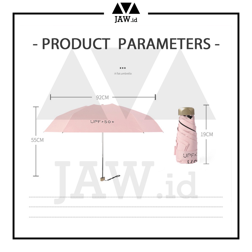 Payung Lipat  MINI - Payung MINI Anti UV Payung Tabir Surya Tahan Panas dan Hujan