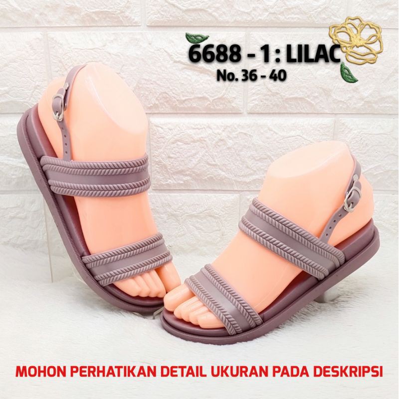 BALANCE 6688 2 ORIGINAL SANDAL SLOP WEDGES BAN 2  + TALI JELLY TEBAL KUALITAS TAHAN LAMA PROMO MURAH