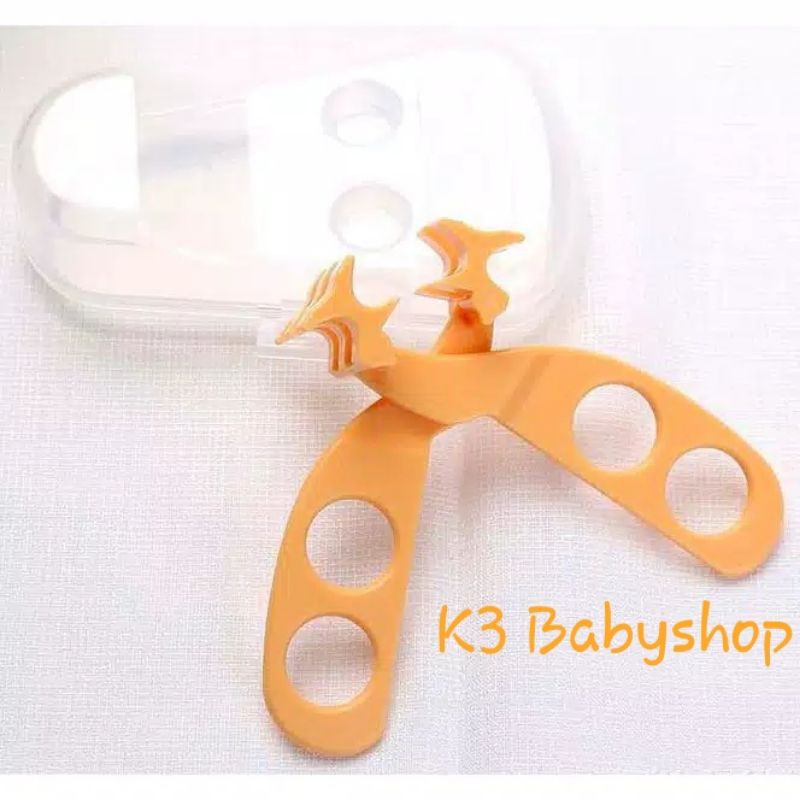 Baby Food Cutter Gunting Penghalus Makanan Bayi dgn box Travel MPASI baby food scissors travelling