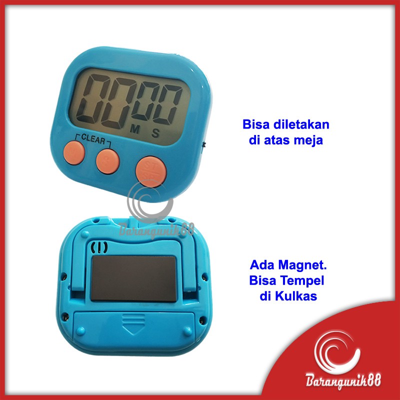 Timer Dapur Kitchen Timer Stopwatch Ada Magnet Suara Nyaring