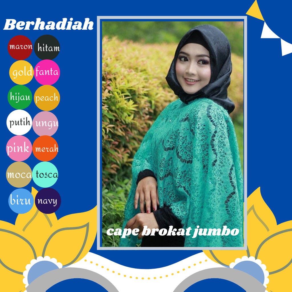 ATASAN KEBAYA BAJU MODERN CAPE BRUKAT JUMBO KONDANGAN WISUDA OUTER