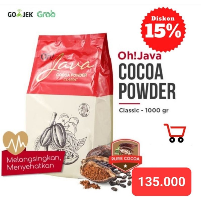 Oh!JAVA Cocoa Powder Classic Flavor 1000g| ASLI (Bukan Repack)