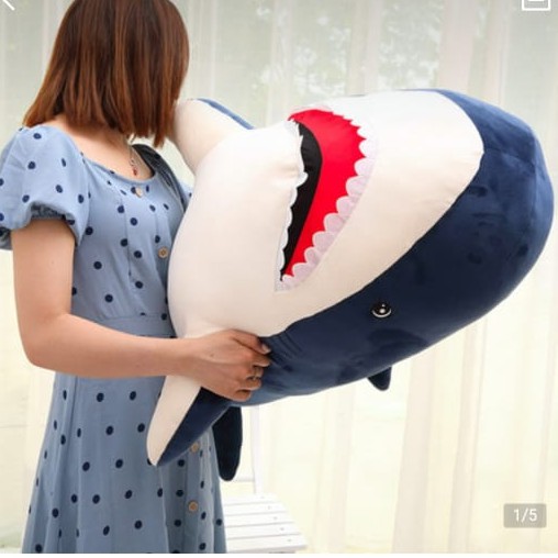 Boneka Ikan Paus Lucu Bahan Plush Lembut