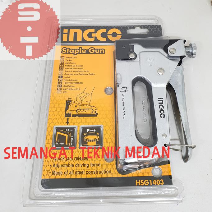 

Terbaru Hsg1403 Alat Paku Staples Hekter Gun Tacker Tembak Manual Gun Ingco Smtt1 Original