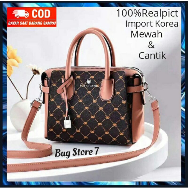 TAS SELEMPANG BAHU WANITA CEWEK PEREMPUAN REMAJA IBU IMPORT KERJA MODIS SIMPEL ELEGAN GAYA KEREN MEW