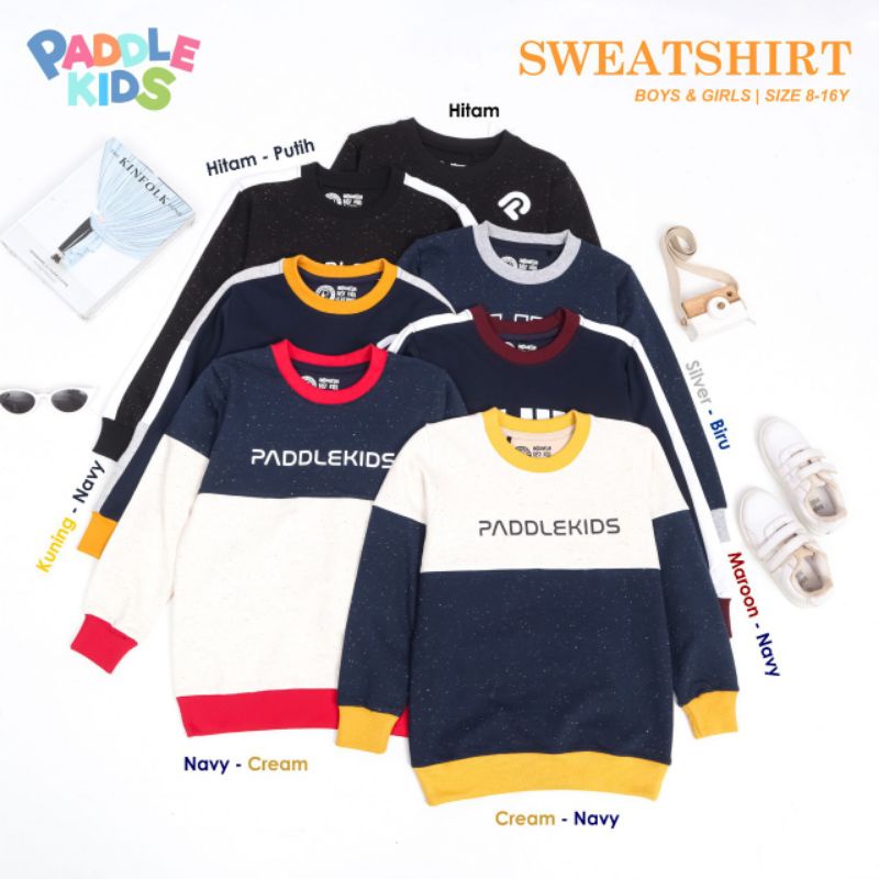 SWEATSHIRT UNISEX BOY&amp;GIRLS JUNIOR PADDLE KIDS sweater paddlekids junior