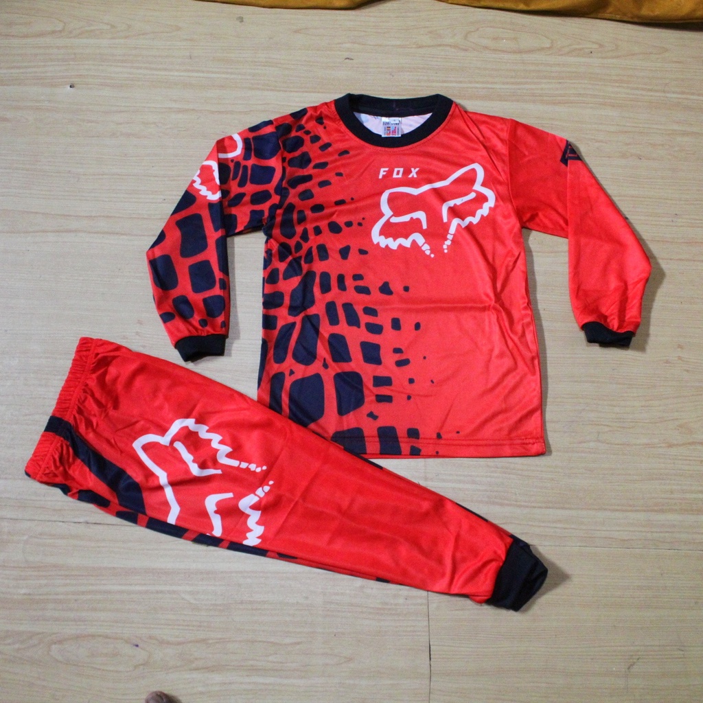 Jersey baju balap setelan baju motor cross/baju balap sepeda anak